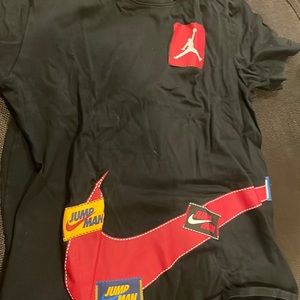 Jordan black logo shirt
